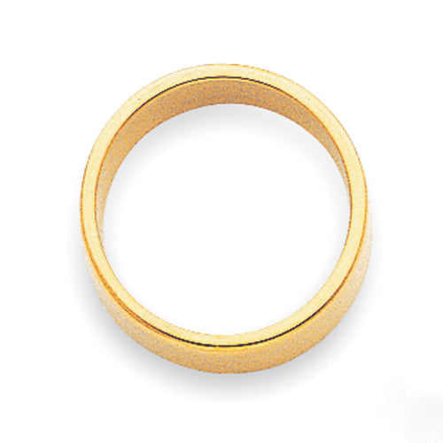 14K Yellow Gold 2mm Ltw Flat Band Size 5.5