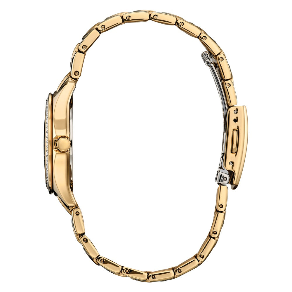 Citizen Crystal Champagne Dial Gold-Tone Watch