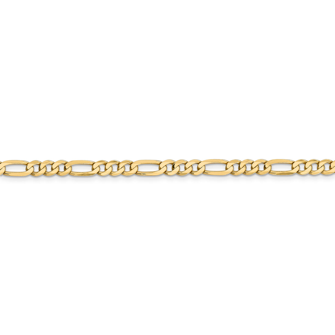 14K 4.75mm 20In Flat Figaro Chain