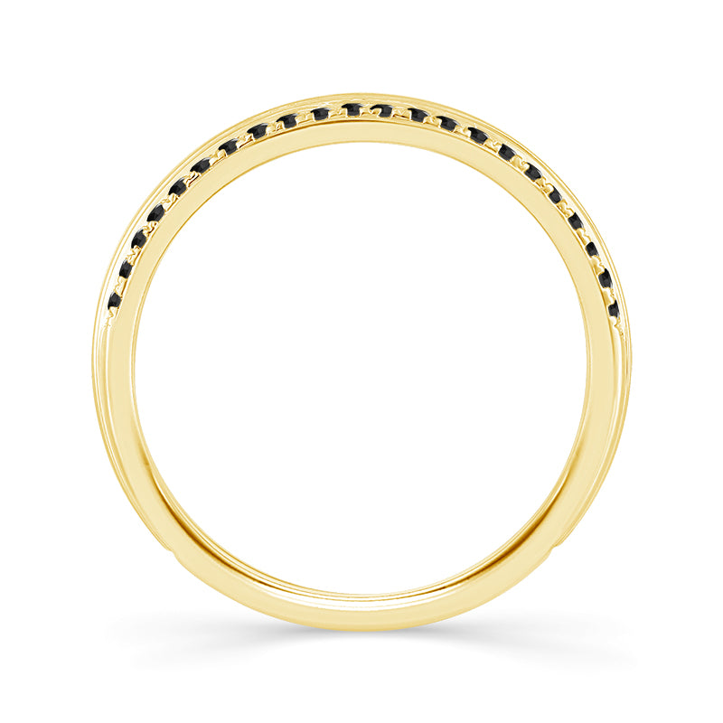 10K Yellow Gold Round Diamond Men's Fashion Ring – 0.33 CTW - product