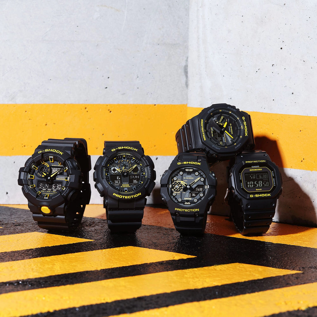 G-SHOCK GA-700CY-1A Black and Yellow Analog-Digital Watch