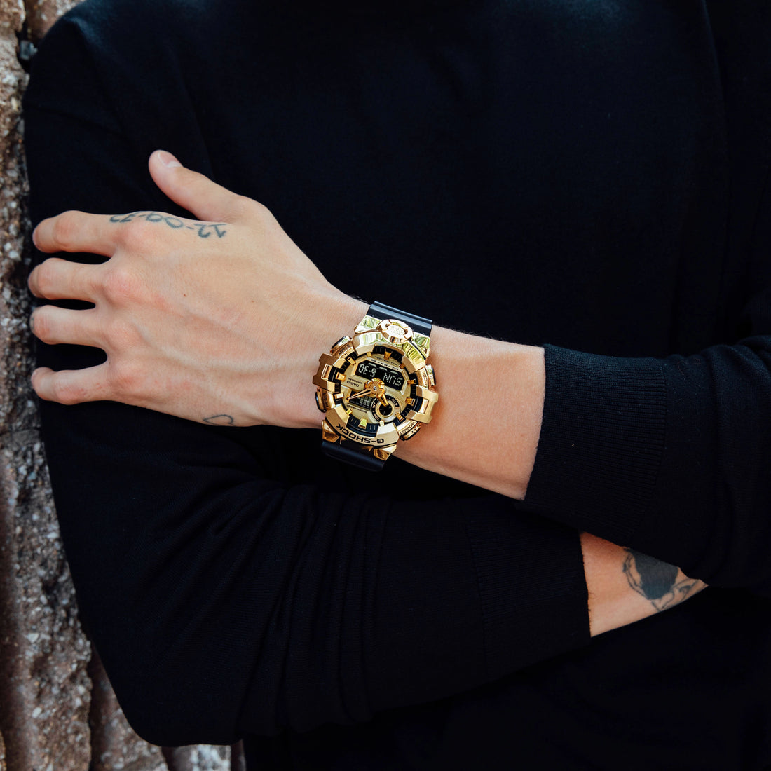 G-SHOCK GM-700G-9A Gold and Black Analog-Digital Watch
