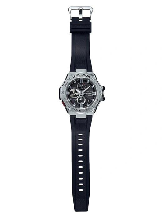 G-SHOCK GST-B100-1A Black and Silver Analog Watch
