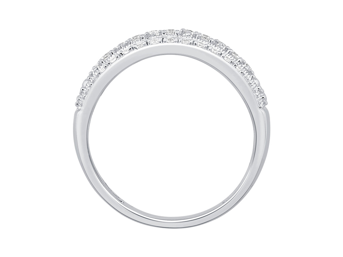 14K White Gold 0.50 ctw Diamond Baggette Band