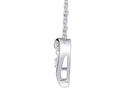 10K White Gold 0.10 CTW Diamond Heart Pendant