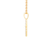 10K Yellow Gold 0.10 CTW Diamond Cross Pendant