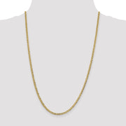 14k 3.1mm 18in Lightweight Flat Cuban Chain