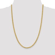 14k 3.7mm 22in Lightweight Flat Cuban Chain