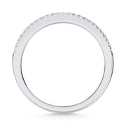 14K White Gold Lab-Grown Diamond 1/2 Ctw Baguette Wedding Band