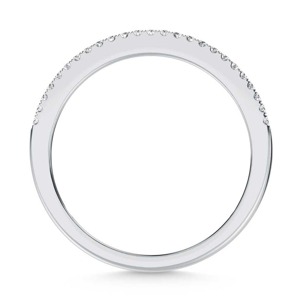 14K White Gold Lab-Grown Diamond 1/2 Ctw Baguette Wedding Band
