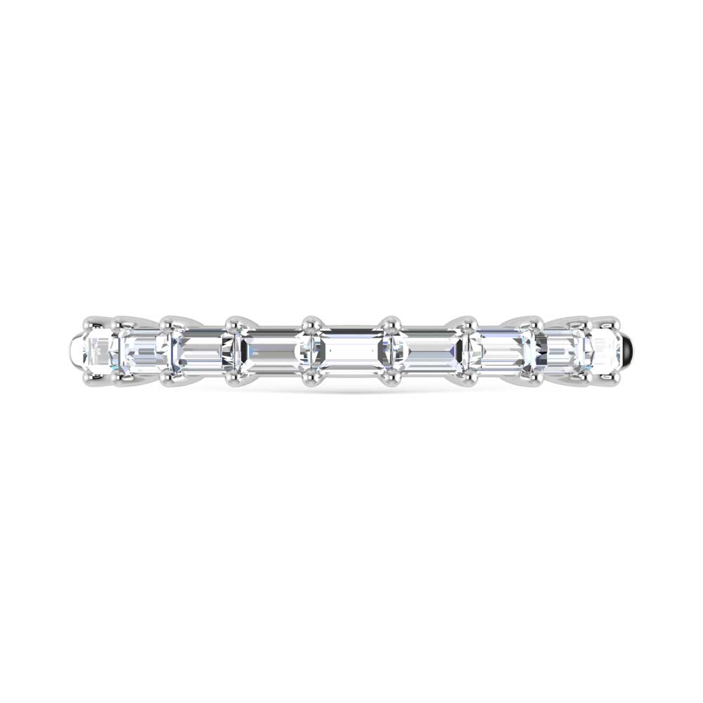 14K White Gold Lab-Grown Diamond 0.33 ctw Baguette Ladies Band