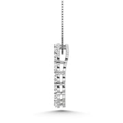 14K White Gold Lab-Grown Diamond 1 Ctw Fashion Pendant