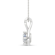 10K White Gold Lab-Grown Diamond 1 Ctw Fashion Pendant