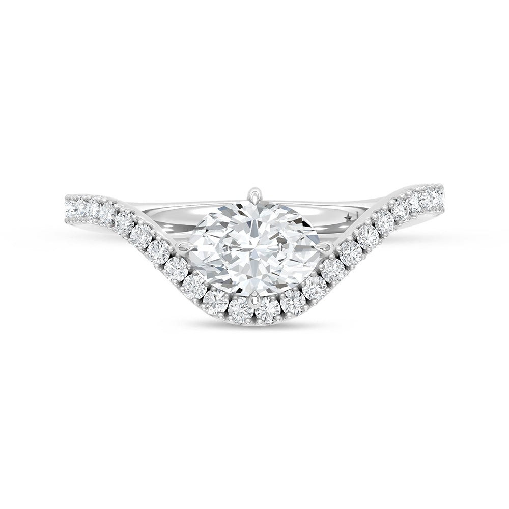 14K White Gold Lab Grown Diamond 1 Ct.Tw. Fashion Ring