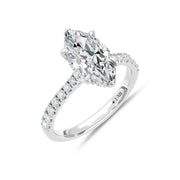 14K White Gold Lab-Grown Diamond 2.36 Ctw Marquise Engagement Ring