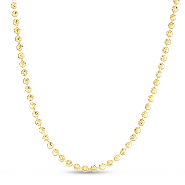 14K 3mm 7IN Moon Chain