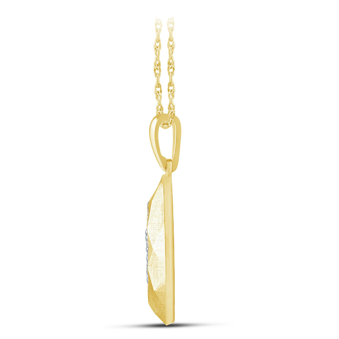10K Yellow Gold 0.50 ctw Diamond Pear Pendant