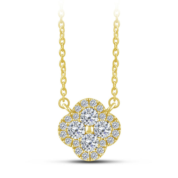 10K Yellow Gold 0.36 Ctw Diamond Fashion Necklace