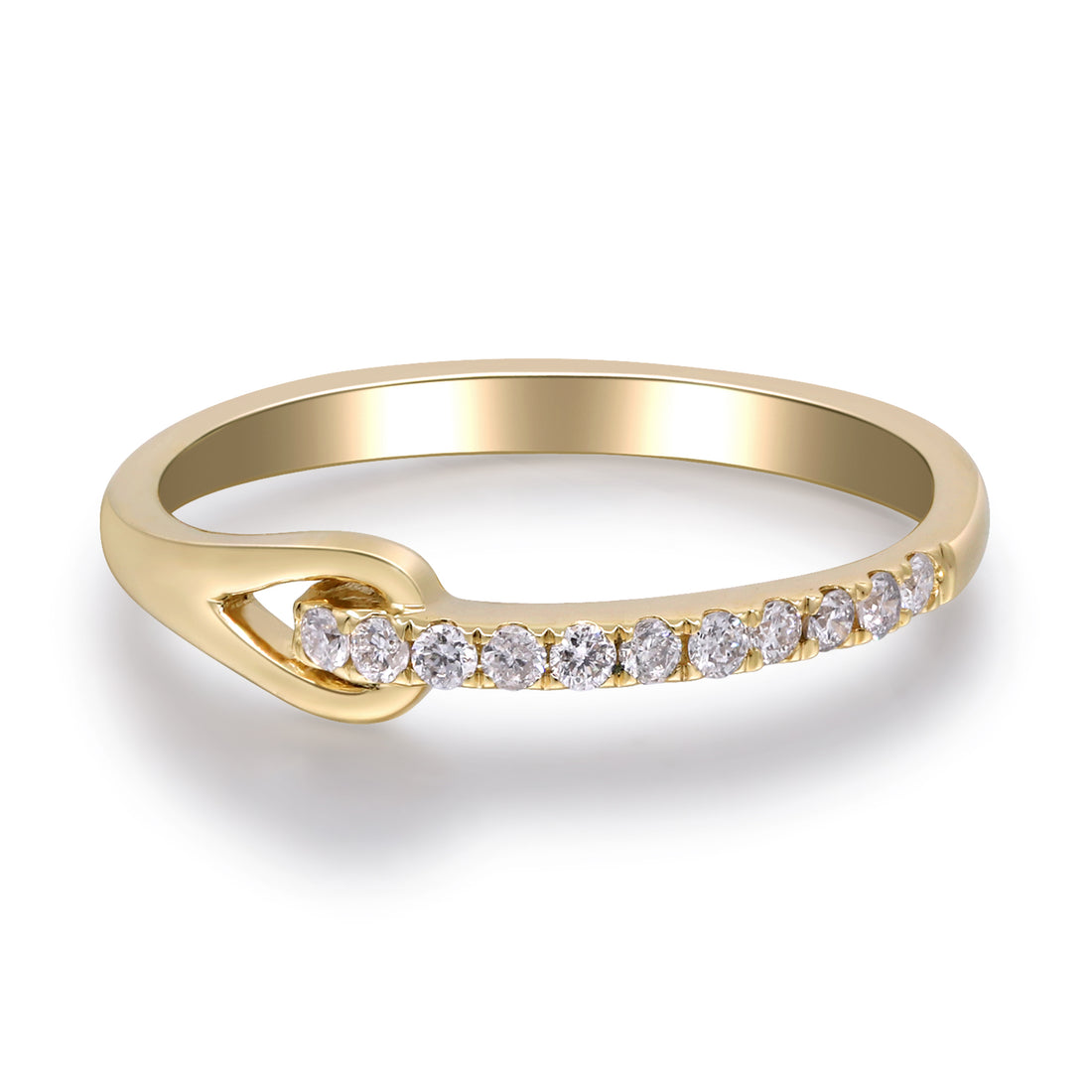10K Yellow Gold 0.13 ctw Diamond Fashion Ring