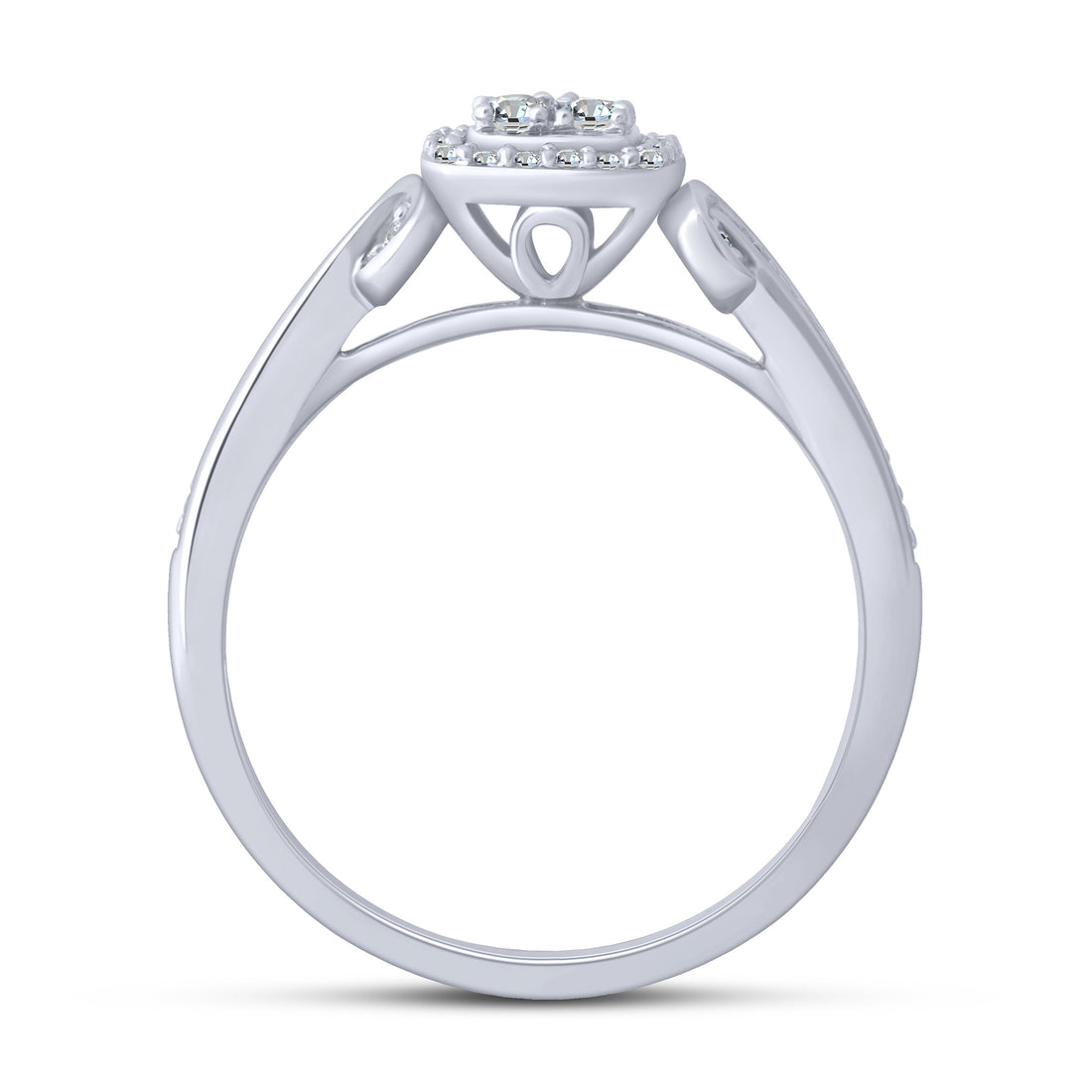 10K White Gold 0.25 ctw Diamond Promise Ring