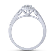 10K White Gold 0.25 Ctw Diamond Promise Ring