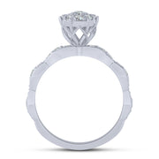 10K White Gold 0.50 Ctw Diamond Promise Ring