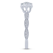 10K White Gold 0.50 Ctw Diamond Promise Ring