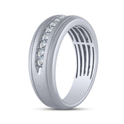 14K White Gold 0.50 CTW Diamond Men's Band