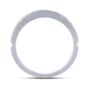 14K White Gold 0.50 CTW Diamond Men's Band