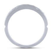 14K White Gold 0.50 CTW Diamond Men's Band
