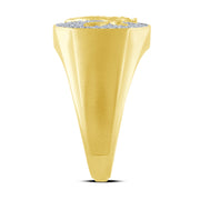 10K Yellow Gold 0.33 Ctw Diamond Men's Ring