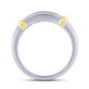 14K Two Tone 0.50 CTW Diamond Men's Band