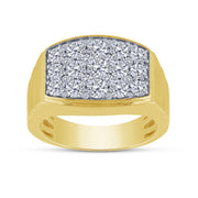 14K Yellow Gold 2.00 Ctw Diamond Men's Ring