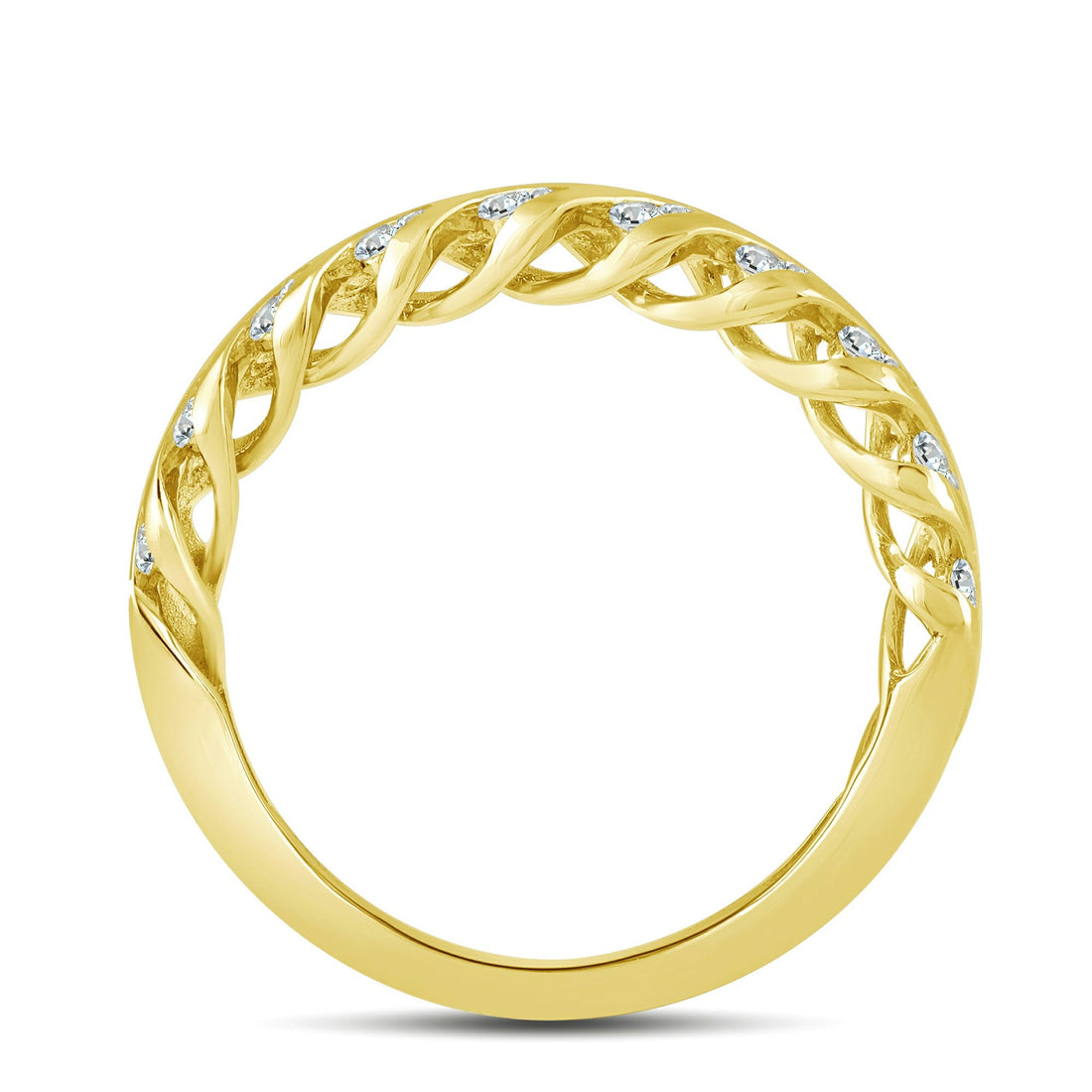 10K Yellow Gold 0.50 ctw Diamond Band