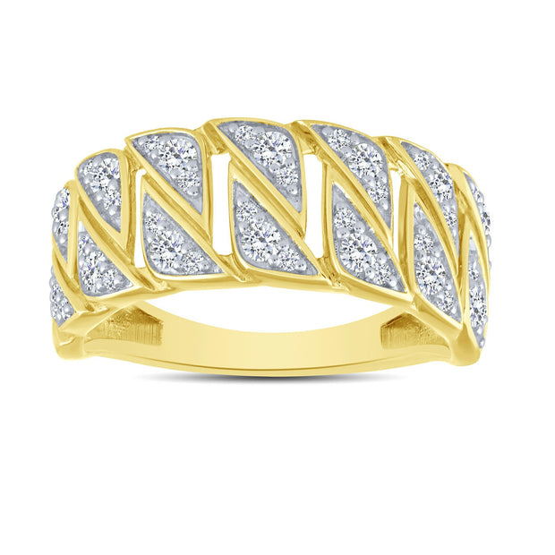 10K Yellow Gold 0.50 Ctw Diamond Band