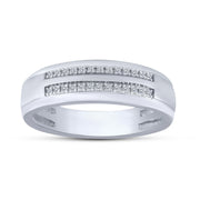 10K Yellow Gold 0.10 CTW Diamond Men's Band