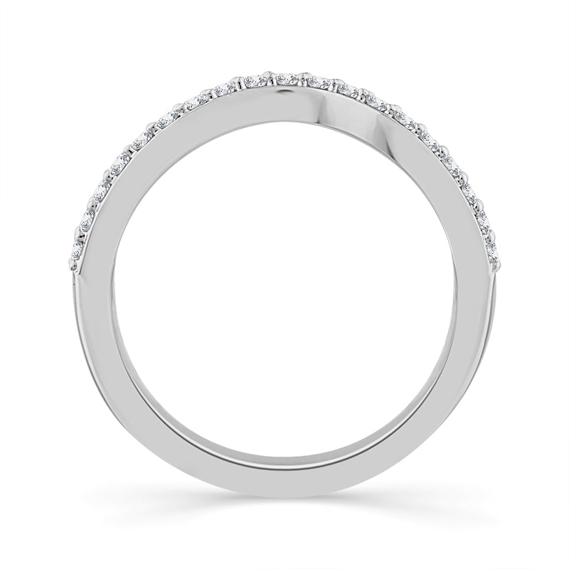 10K White Gold Diamond 0.25 ctw Enhancer Ring