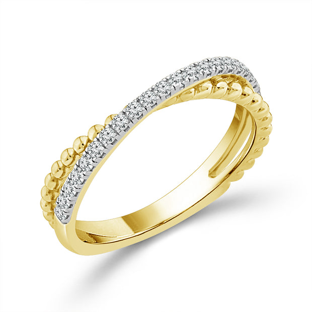 10K Yellow Gold 0.20 CTW Diamond Band