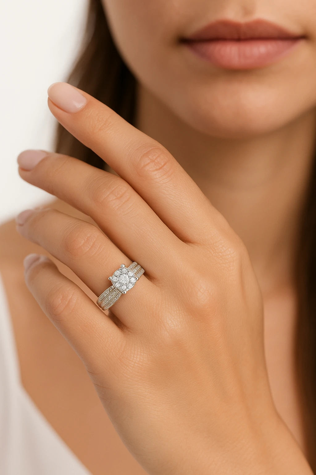 10K White Gold 0.50 ctw Engagement Ring