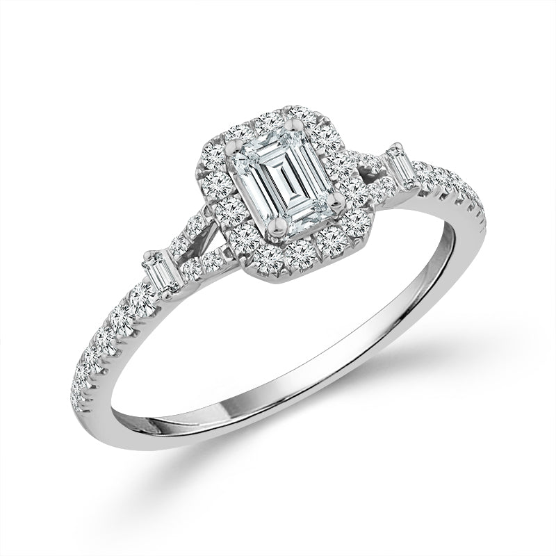 14K White Gold Diamond 0.60 ctw Engagement Ring – Paramount Jewelers
