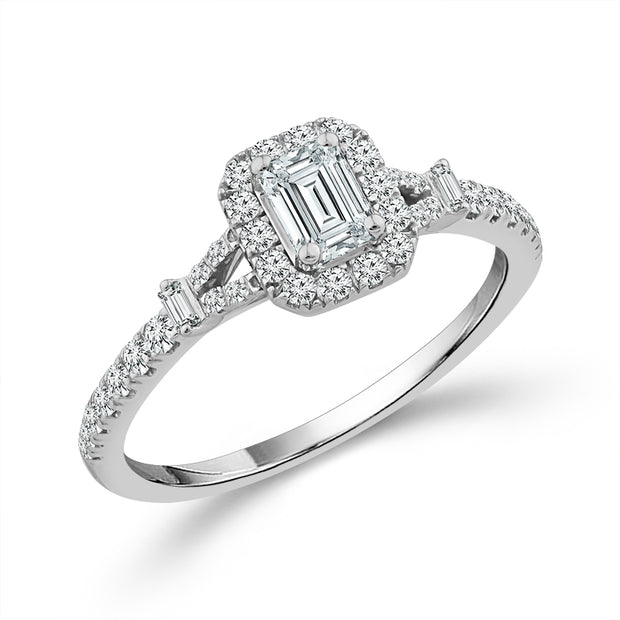 14k White Gold Diamond 0.60 ctw Promise Ring