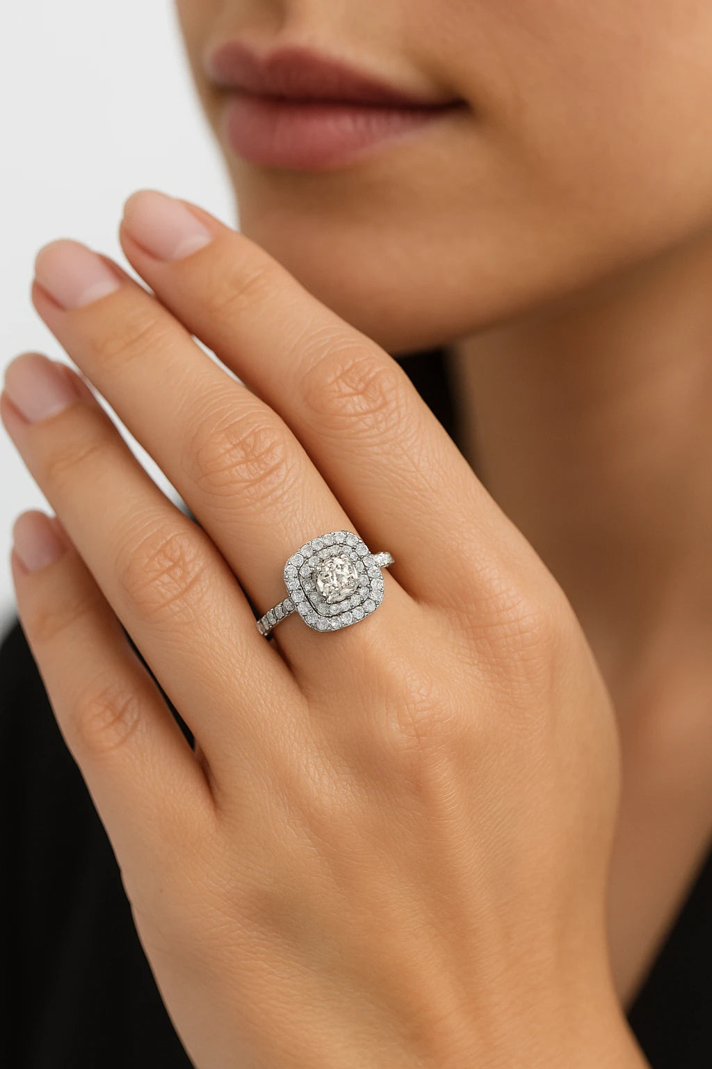 14K White Gold 2.00 ctw Diamond Engagement Ring