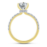 14K Yellow Gold 2.51 Ctw Lab-Grown Diamond Pear Engagement Ring