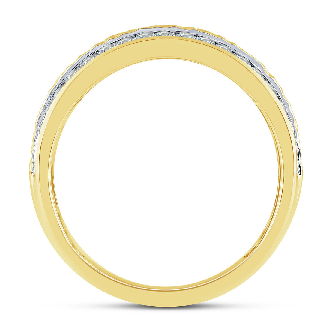 10K Yellow Gold 0.75 ctw Lab Grown Diamond Men'S Band