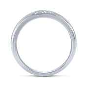 10K White Gold 0.25 CTW Lab-Grown Diamond MENS BAND