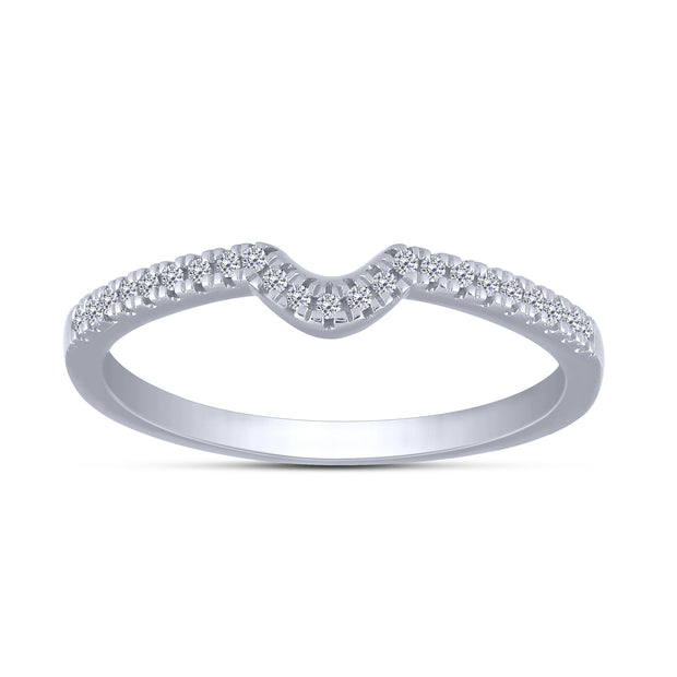 10K White Gold 0.50 Ctw Lab-Grown Diamond Heart Bridal Set