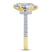 14K Yellow Gold 2.60 Ctw Lab-Grown Diamond Marquise Engagement Ring