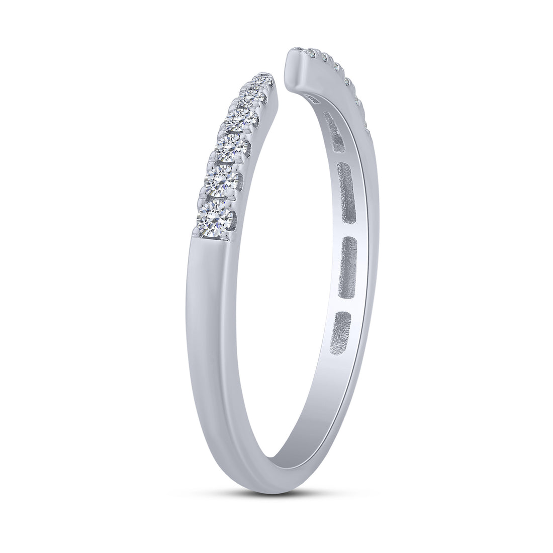 14K White Gold 0.16 Ctw Lab-Grown Diamond Fashion Band