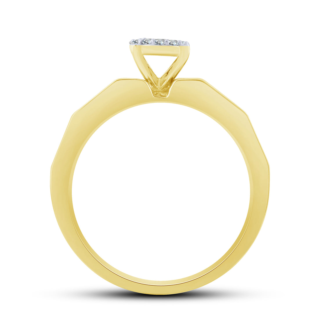 10K Yellow Gold 0.15 ctw Diamond Promise Ring