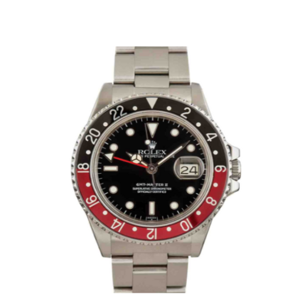 Rolex GMT-Master II 40mm Black Dial Coke Bezel Oyster Stainless Steel Watch 16710